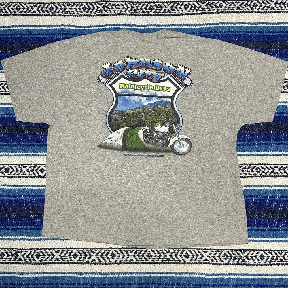 Johnson City Motorcycle Days T Shirt Men's 3XL Tennessee Biker Motorcycle 2013